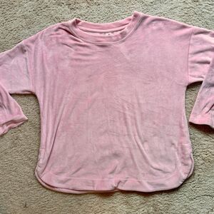Cuddl Duds Ultra Plush Velvet Fleece Pink Shirt Women's Size L NWOT (No41)